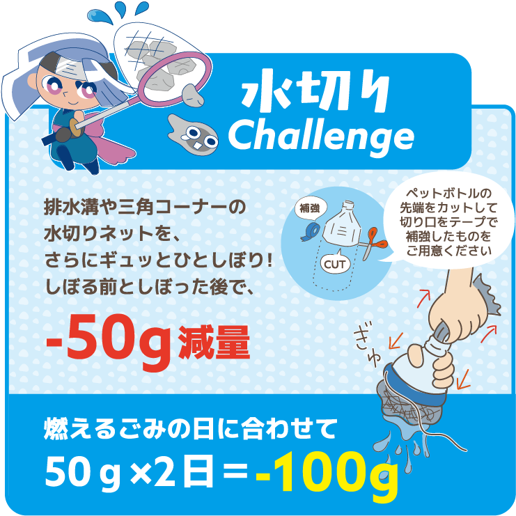 水切りのポイント